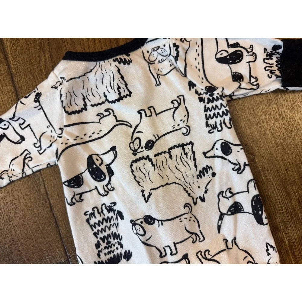 Wonder Nation Baby Boy Sleeper Preemie Zipper Outfit Romper One Piece Pajama Dog